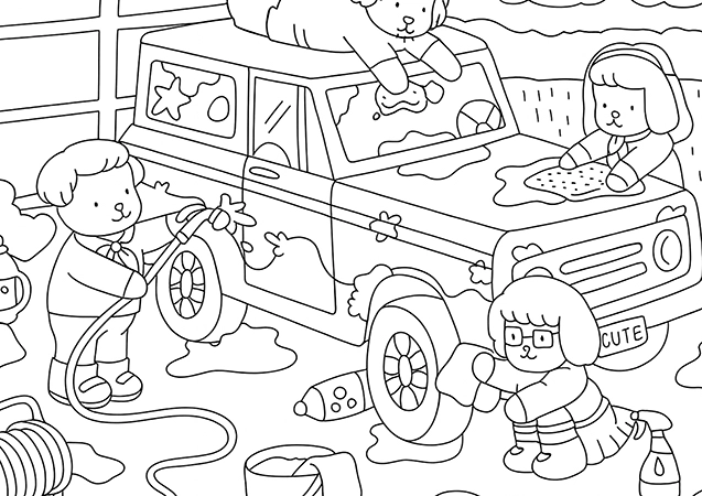 Carro do Scooby Doo Bobbie Goods para Colorir e Imprimir