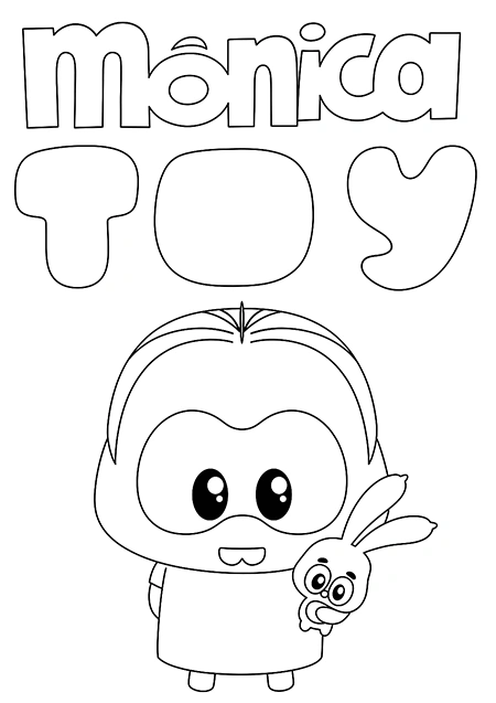 desenho turma da monica toy para colorir
