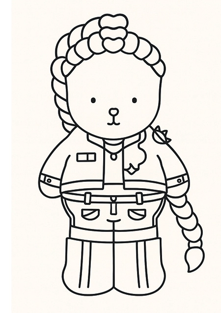 Rumi Bobbie Goods Huntrix Para Colorir